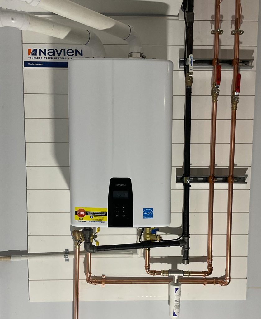 Newly Installed Tankless Water Heater